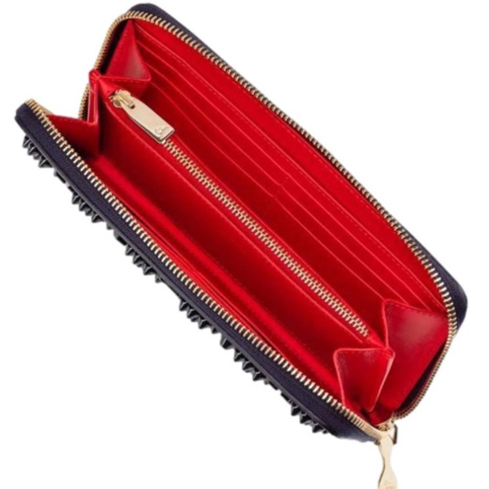 Christian Louboutin Blue Studded Wallet - Picture 11 of 11